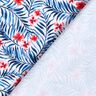 Tecido para fatos de banho Flores e folhas de palmeira – branco/índigo,  thumbnail number 4