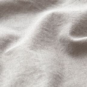 Mistura de linho e algodão, lavado – cinzento claro, 