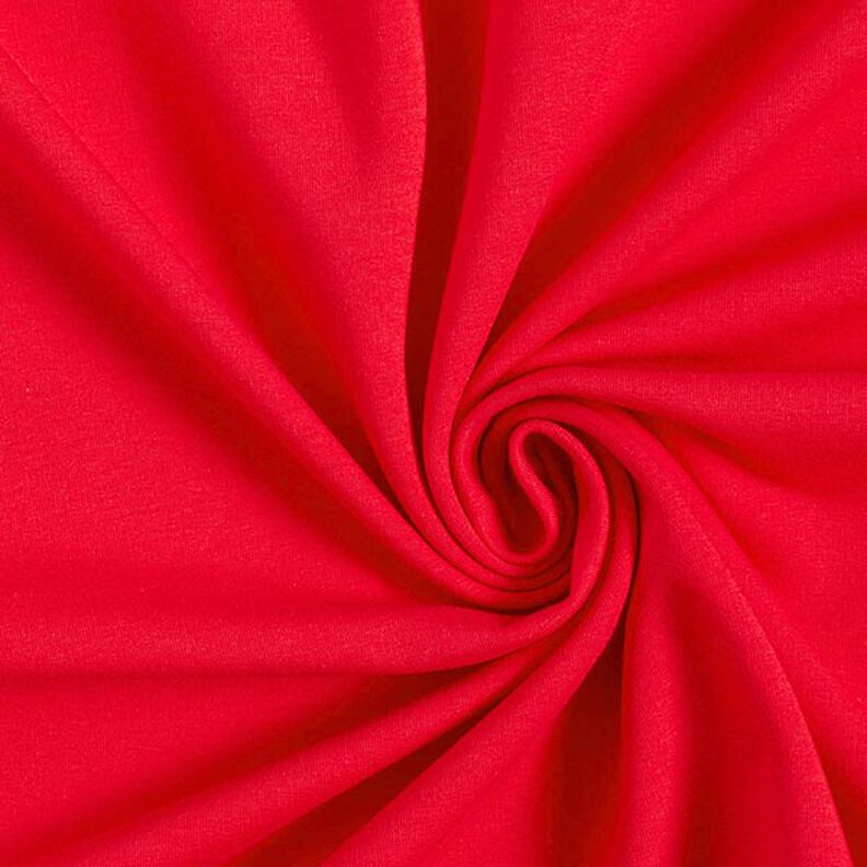 Sweat de algodão leve liso – vermelho,  image number 1