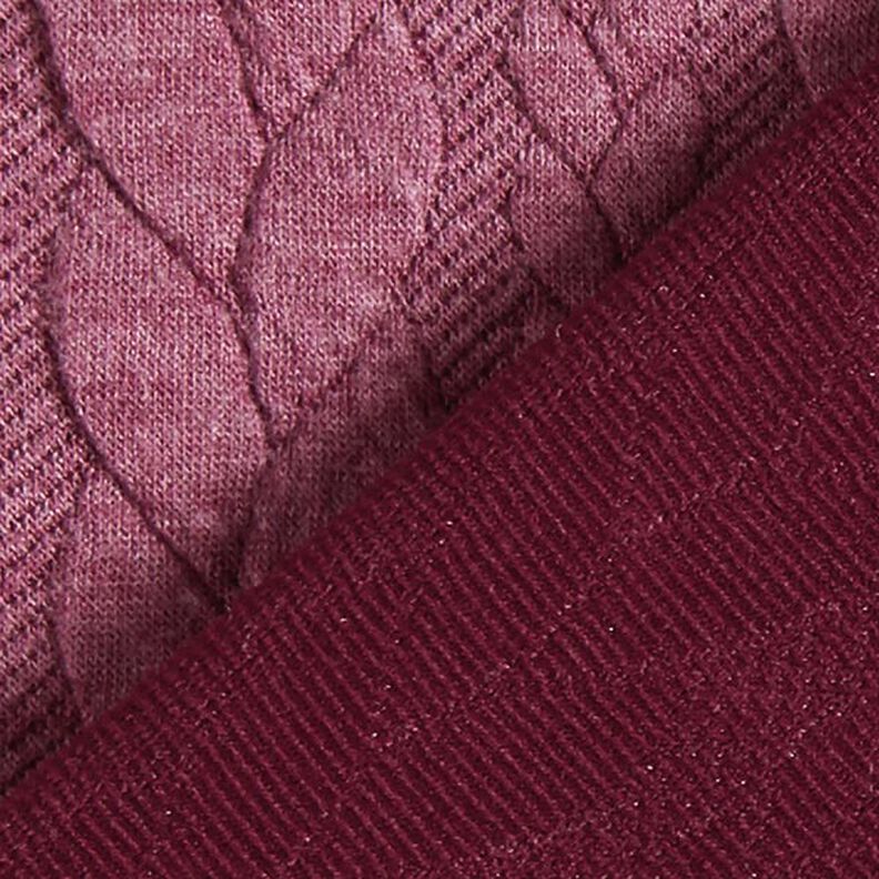 Jersey Jacquard Cloqué Padrão entrançado – frambuesa,  image number 4