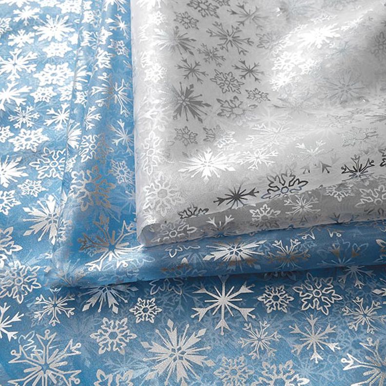 Organza Flocos de neve – azul claro,  image number 6