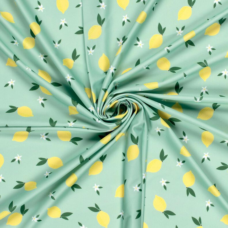 Tecido para fatos de banho UPF50 Limões – menta clara/amarelo-limão,  image number 3
