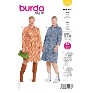 Vestido plus size | Burda 5882 | 44-54, 