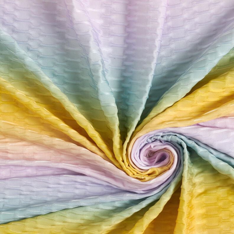 Jersey Desporto Textura Gradação de cor – púrpura média/damasco,  image number 3