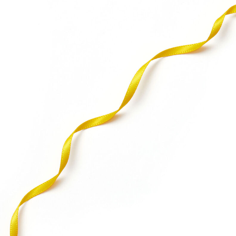 Fita de cetim [3 mm] – amarelo-sol,  image number 2