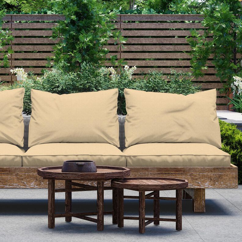 Tecido para exteriores Lona Liso – bege,  image number 5