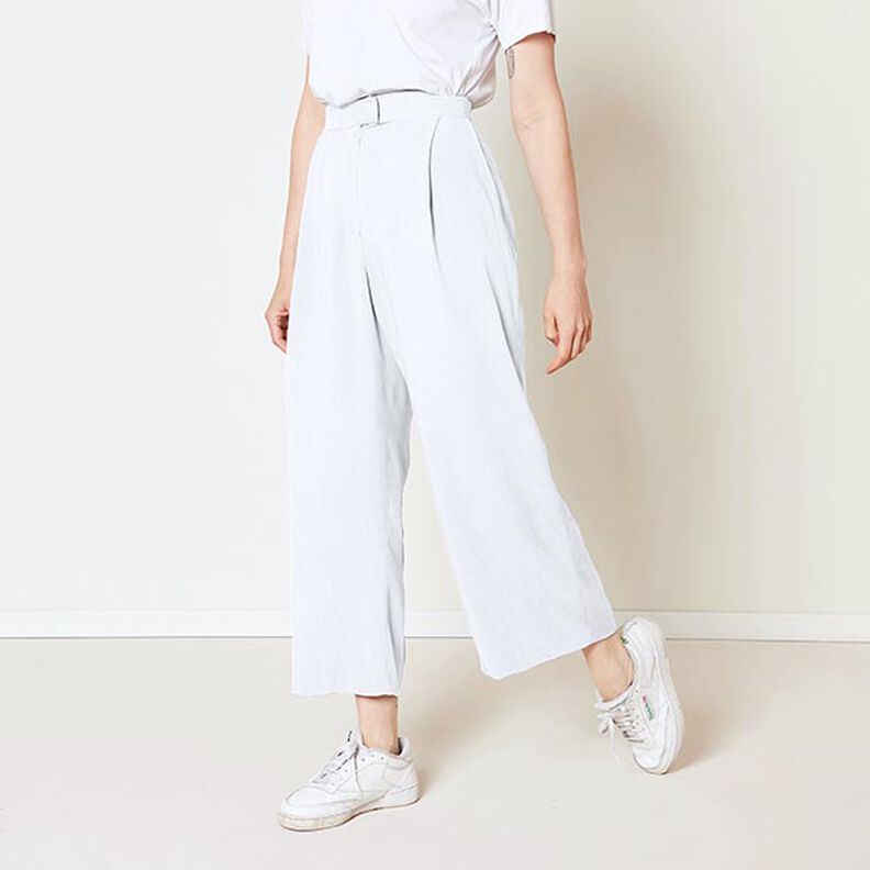 Mix de linho e viscose Liso – branco,  image number 5