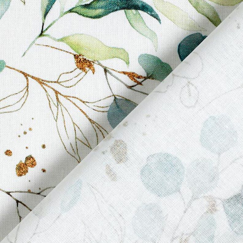 Popelina de algodão Impressão Digital Eucalipto – branco sujo,  image number 4