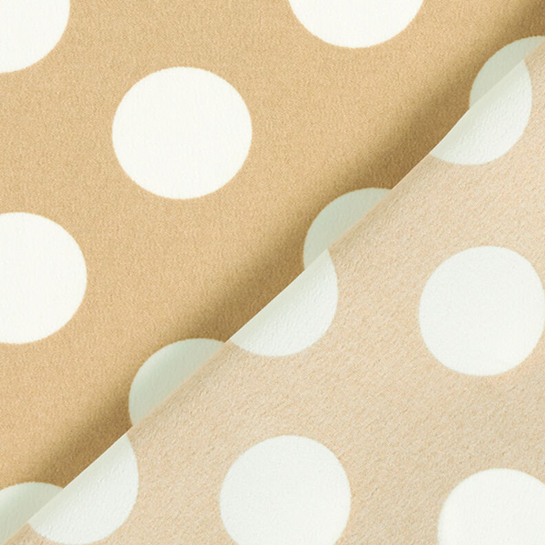 Tecido crepe Polka Dots [2,5 cm] – beige,  image number 4