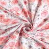 Jersey de algodão Rosas em aguarela – branco/rosa,  thumbnail number 3