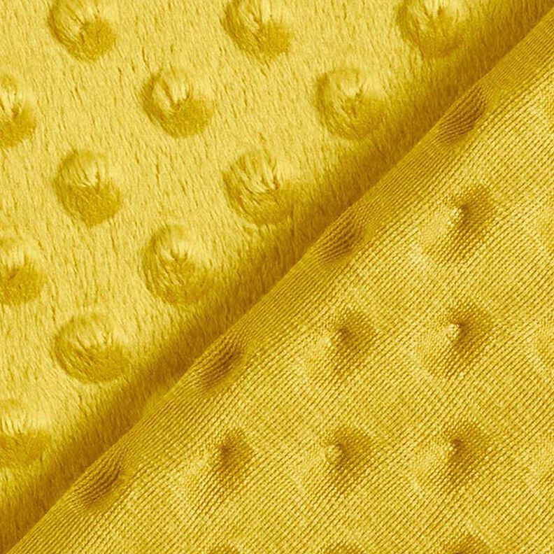 Tecido polar fofinho pintas gravadas – amarelo-caril,  image number 4