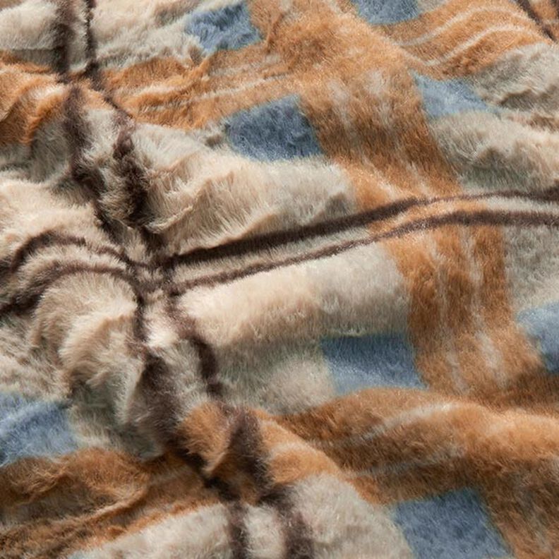 Pelo artificial Xadrez grande – anémona,  image number 3