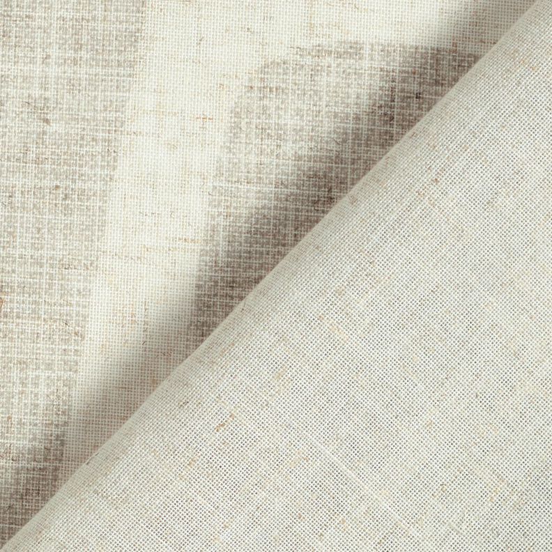 Tecido para cortinados Mix de linho Formas  – taupe claro/natural,  image number 4