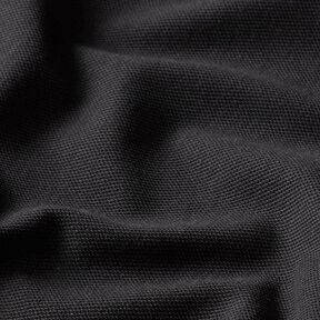 Jersey de algodão Tecido piqué fino – preto, 