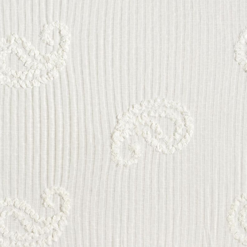 Malha canelada Efeito paisley – marfim,  image number 1