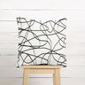 Tecido para decoração Jacquard Linhas abstratas – marfim/preto,  thumbnail number 7