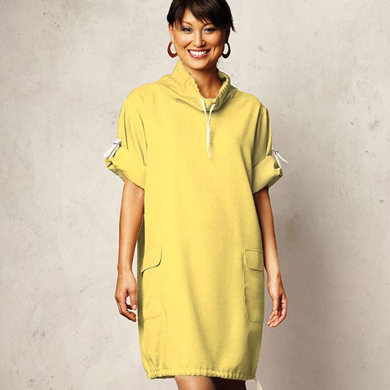 Terry franc&ecirc;s simples liso &ndash; amarelo-sol,  image number 9