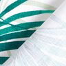 Tecido para decoração Panamá Folha de palmeira – branco/verde esmeralda,  thumbnail number 4