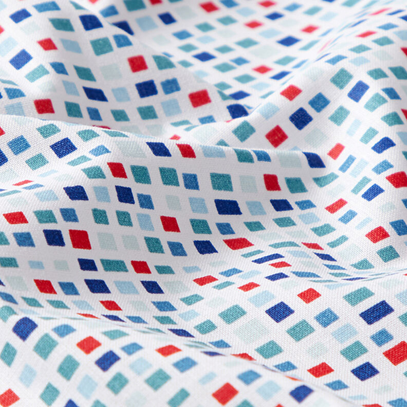 Tecido de algodão Cretone Xadrez – azul,  image number 2