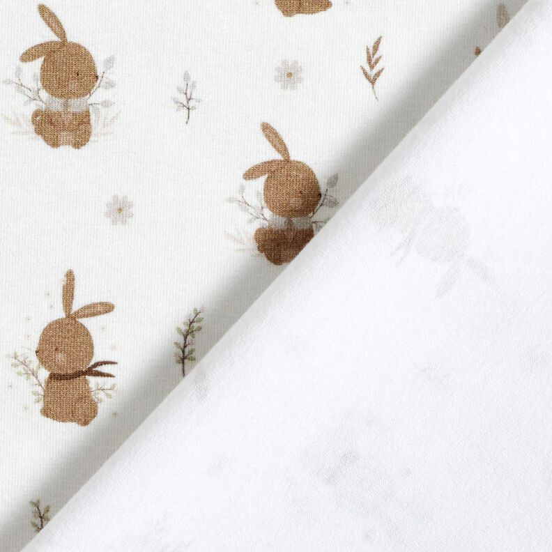 Jersey de algodão Coelhos giros Impressão Digital – marfim,  image number 4