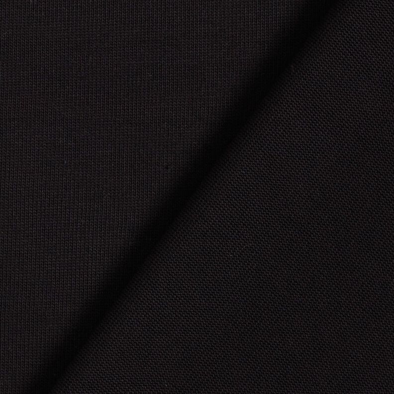 Tecido de malha de algodão – preto,  image number 3