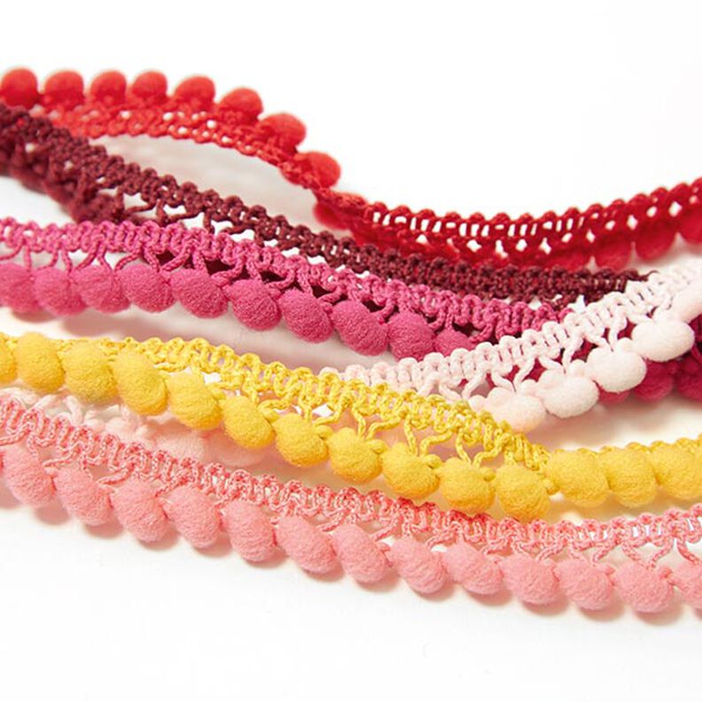 Debrum com pompons [10 mm] - branco,  image number 2