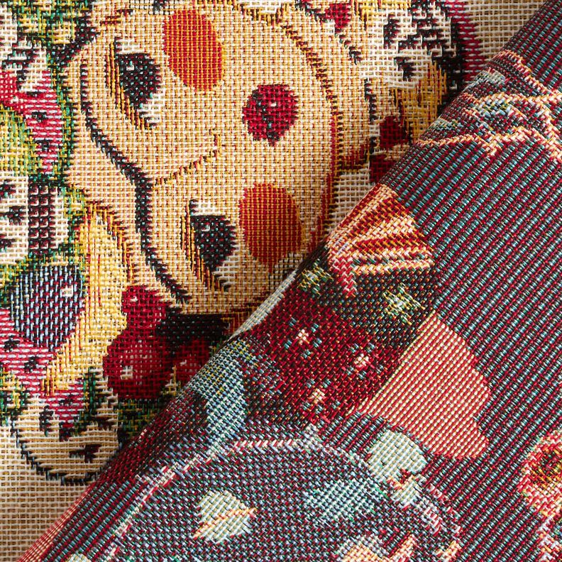 Tecido para decora&ccedil;&atilde;o Gobelina Mulheres artistas &ndash; bege claro/vermelho,  image number 4