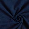 GOTS Musselina de algodão de três camadas – azul-noite,  thumbnail number 1