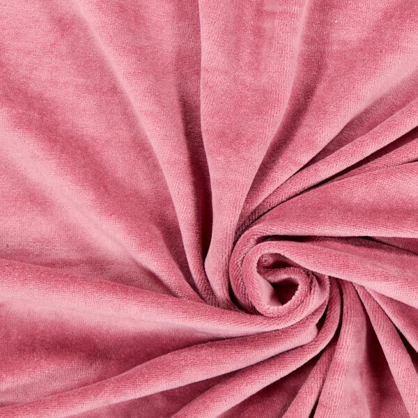 Tecido aveludado Nicki Liso – rosa embaçado,  image number 1