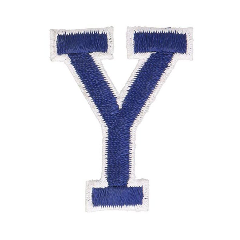Aplicação Letra Y [ Altura: 4,6 cm ] – azul-marinho,  image number 1