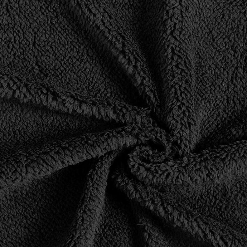 Pelo artificial Tecido Teddy – preto,  image number 1