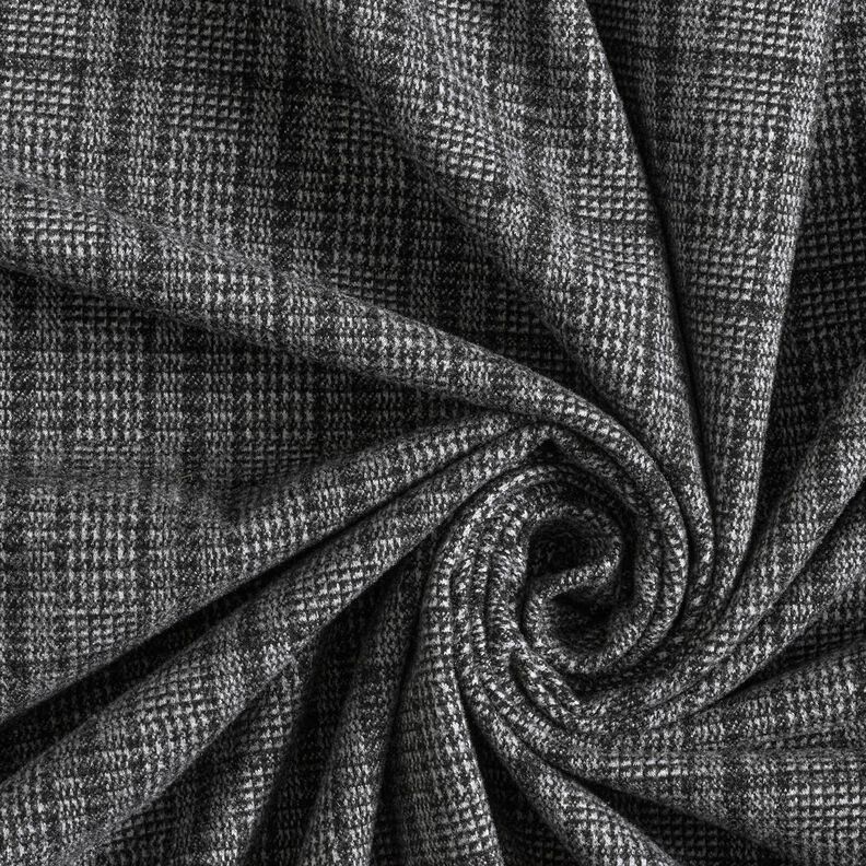 Malha para sobretudos Stretch Príncipe de Gales – cinzento claro/antracite,  image number 3