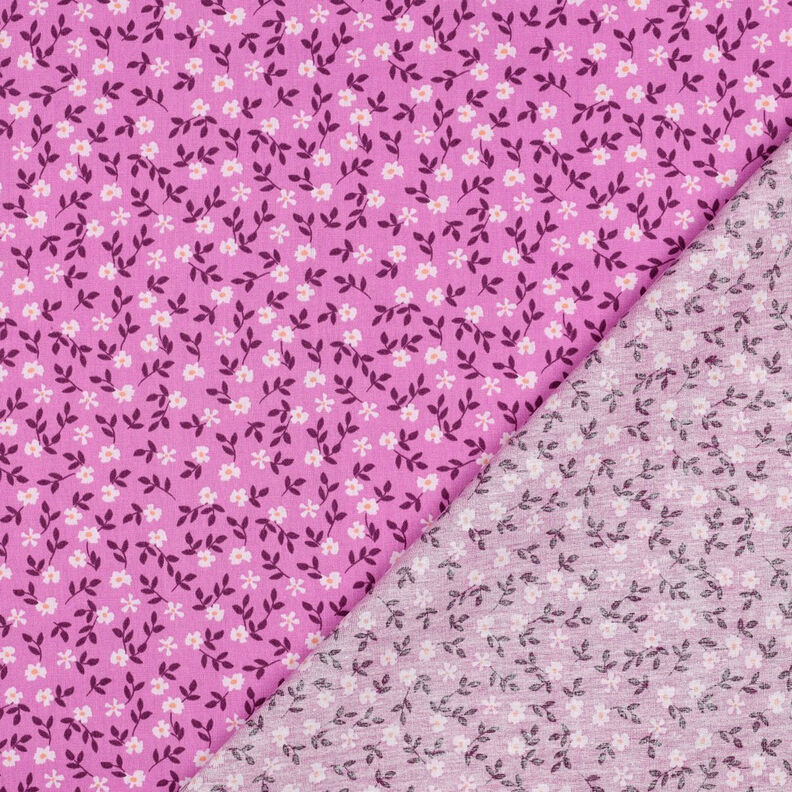GOTS Popelina de algodão Flores espalhadas | Poppy Fabrics – pink/branco,  image number 4