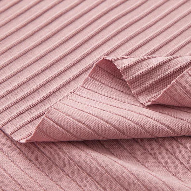 Jersey canelada lisa – rosa embaçado,  image number 4