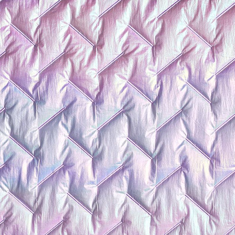 Tecido acolchoado Padrão diagonal, iridescente – vermelho violeta pálido,  image number 1