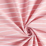 Viscose stretch com riscas brilhantes – rosa/branco,  thumbnail number 3