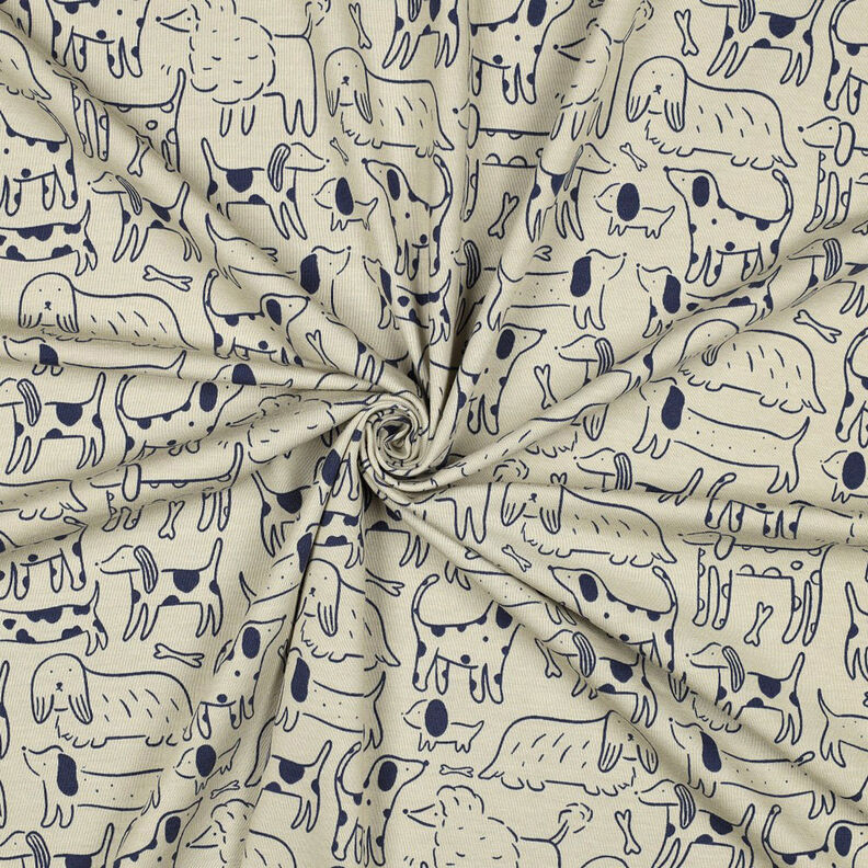 Jersey de algod&atilde;o C&atilde;es | by Poppy &ndash; an&eacute;mona/azul-marinho,  image number 3