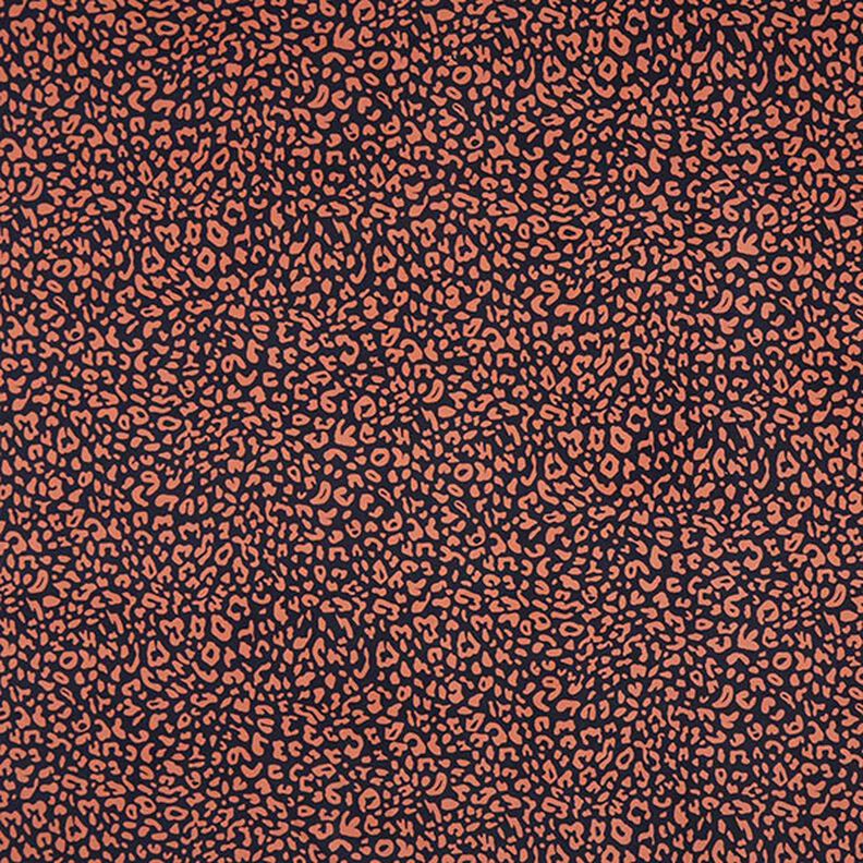 Bombazine para bebé Leopardo néon – azul-marinho/cobre,  image number 1