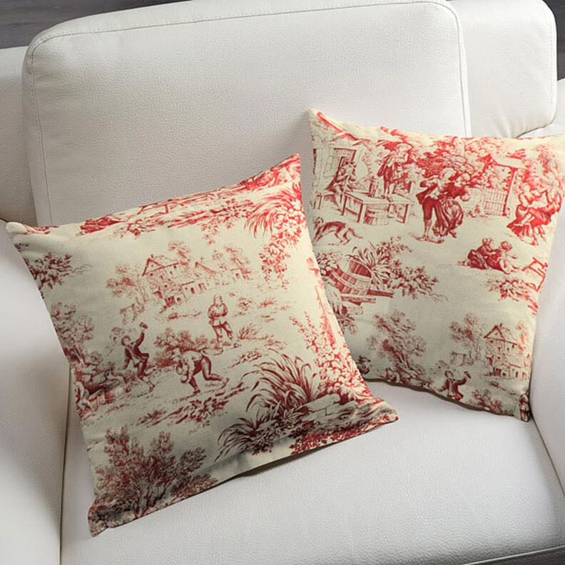 Toile de Jouy – carmin,  image number 5