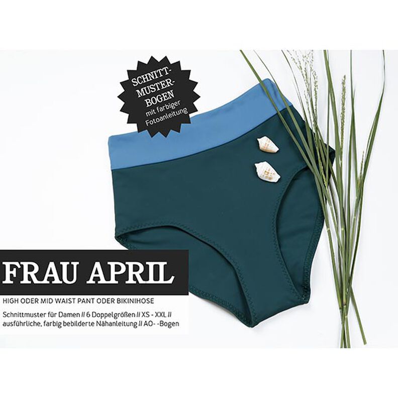 FRAU APRIL - Calças de cintura alta e média ou parte inferior do biquíni, Studio Schnittreif  | XS -,  image number 1