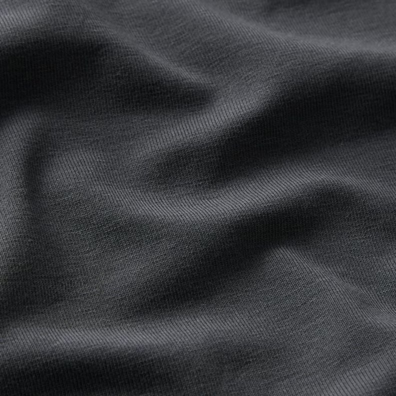 GOTS Jersey de algodão | Tula – cinzento escuro,  image number 2