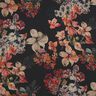 Crepe Chiffon Pintura floral – preto,  thumbnail number 1