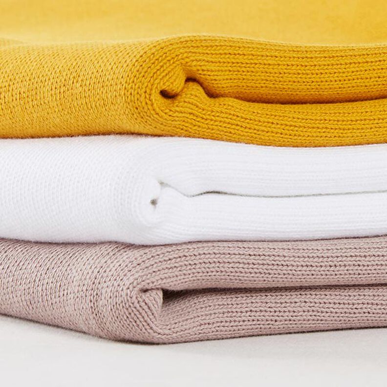 Tecido de malha de algodão – amarelo-caril,  image number 5