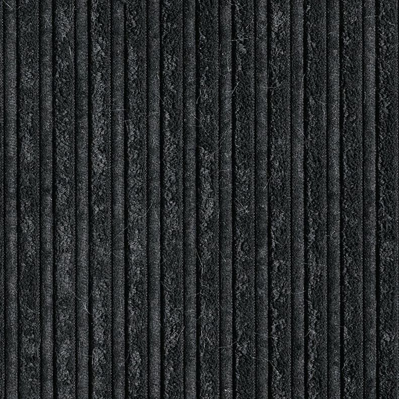 Bombazine com reverso de pelo artificial – preto,  image number 1