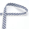 Fita de viés Xadrez Vichy com rebordo em croché [20 mm] – azul-marinho,  thumbnail number 1