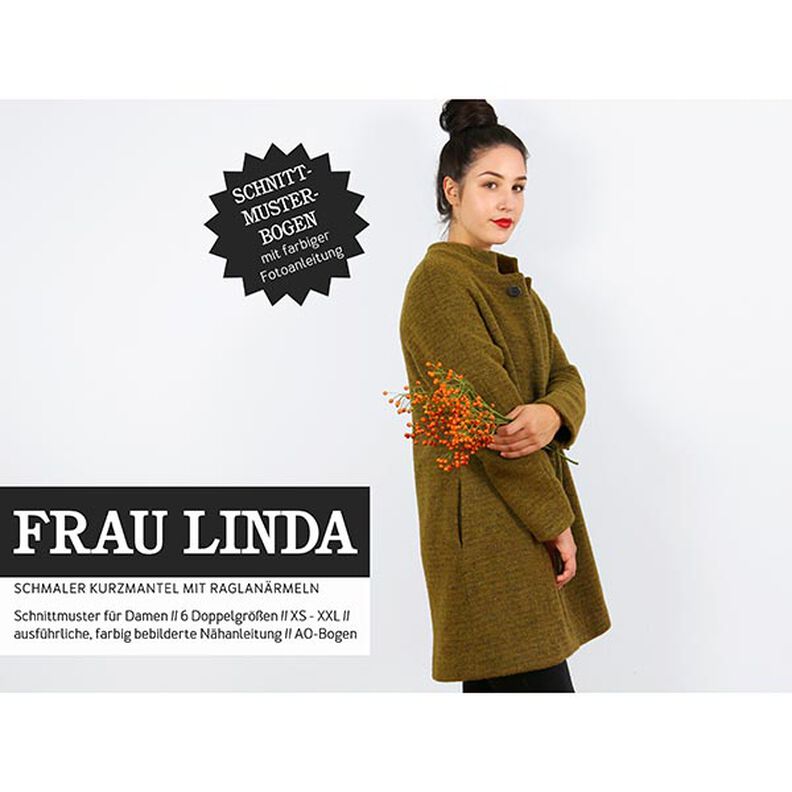 FRAU LINDA - Casaco curto manga raglã, Studio Schnittreif | XS - XXL,  image number 1