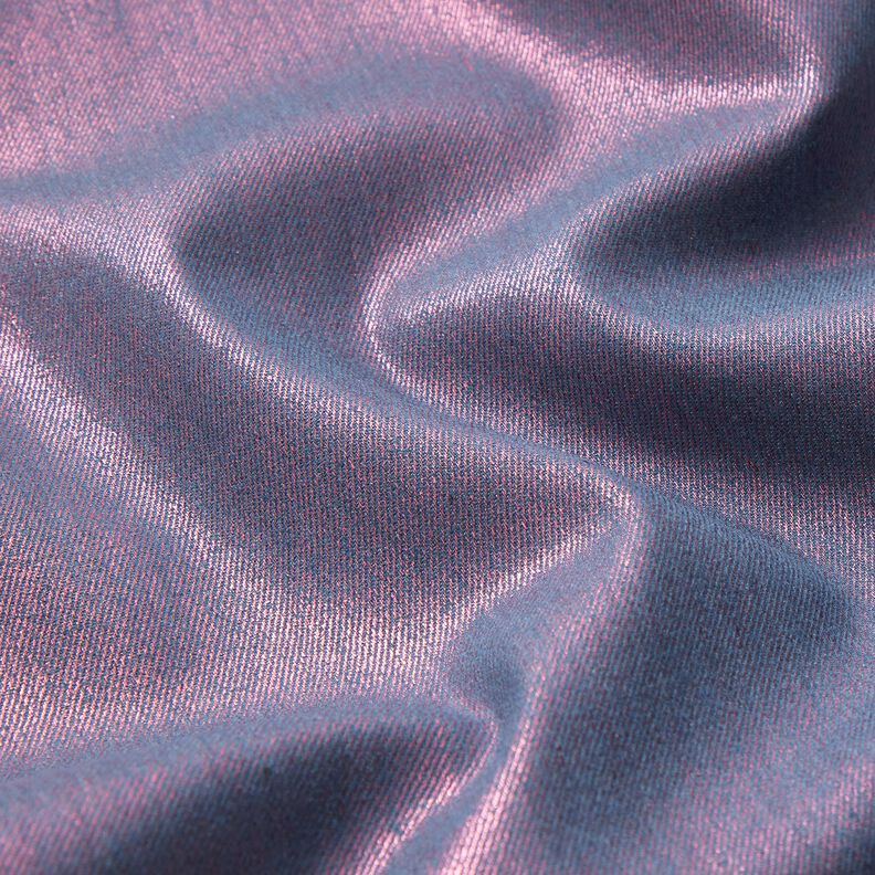 Denim Stretch Metálico – cinza claro/rosa intenso,  image number 3
