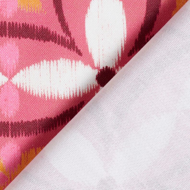 Tecido para decoração Lona Look bordado grande – pink/marfim,  image number 4