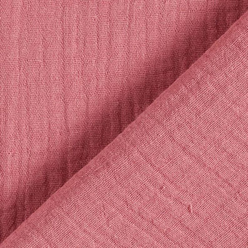 GOTS Musselina/ Tecido plissado duplo | Tula – rosa embaçado,  image number 4
