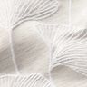 Tecido para decoração Jacquard Ginkgo grande – cinzento-névoa/marfim,  thumbnail number 5